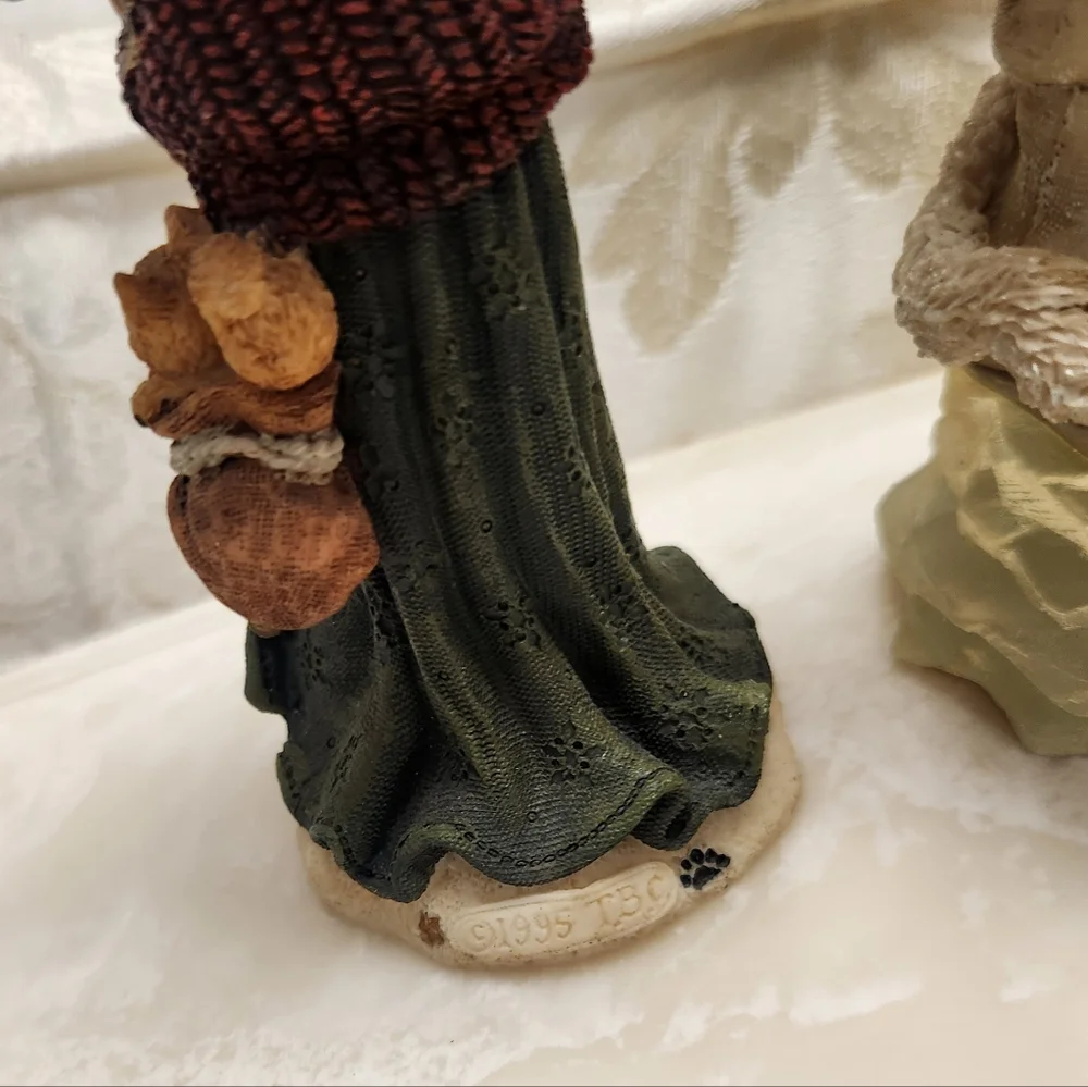 Boyds Bears Folkstone #2880 #2829 #2816 Winter Figurines Lot Of 3